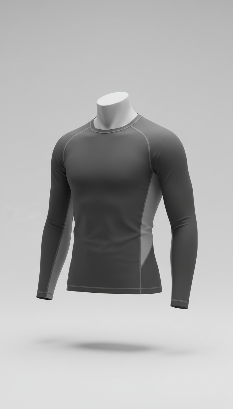 Graphite Compression Long Sleeve Top